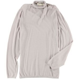 Marc Jacobs Mens Ribbed Cashmere Pullover Sweater, Grey, L, DM